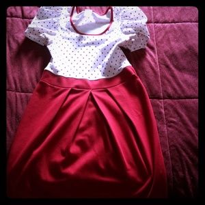 Cute short dress. Sassy and sweet.
